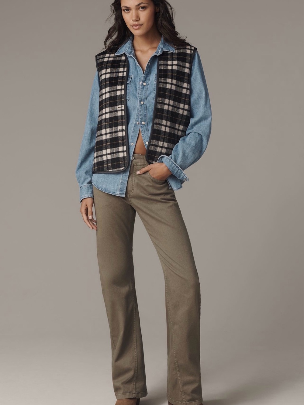 Anthropologie Olive Straight-Leg Jeans